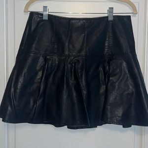 Free People faux leather skirt size 8